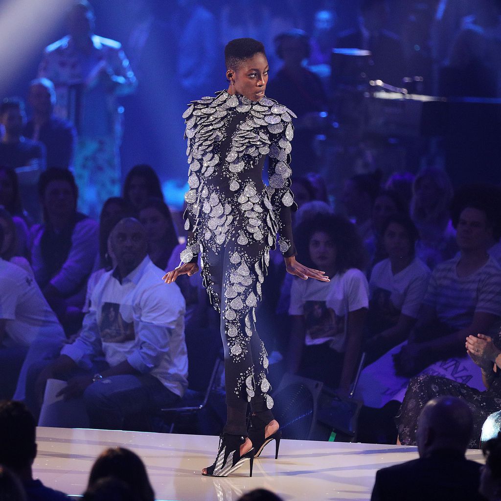 Toni Dreher-Adenuga beim "Germany's next Topmodel"-Finale 2018