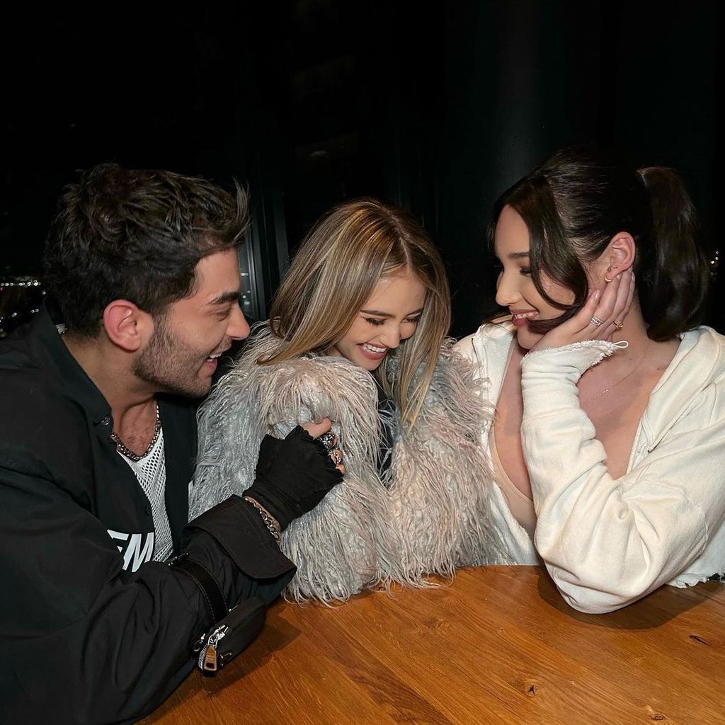 Toni Mahfud, Leni Klum und Alex Mariah Peter im April 2023
