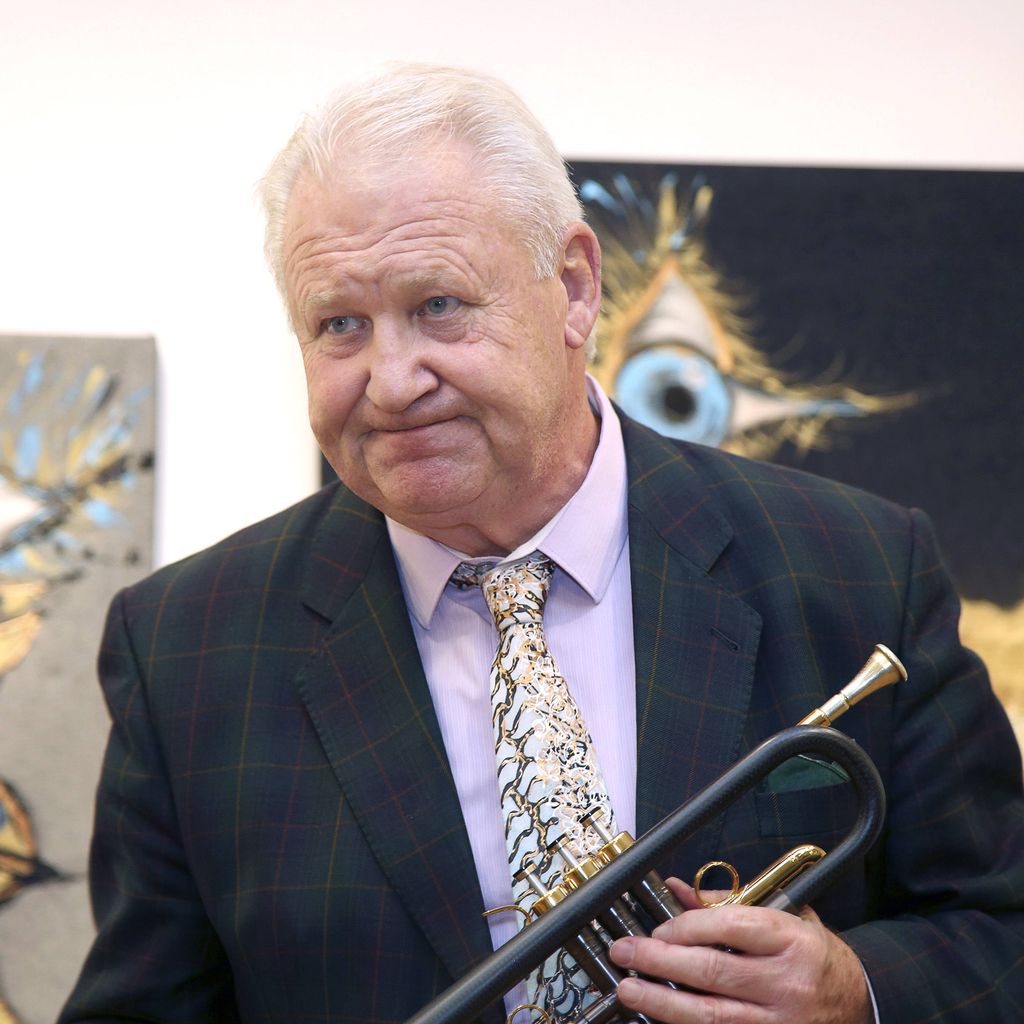 Musiker Toni Maier im Kunstraum in den Ringstrassengalerien, Wien, 11.09.2017