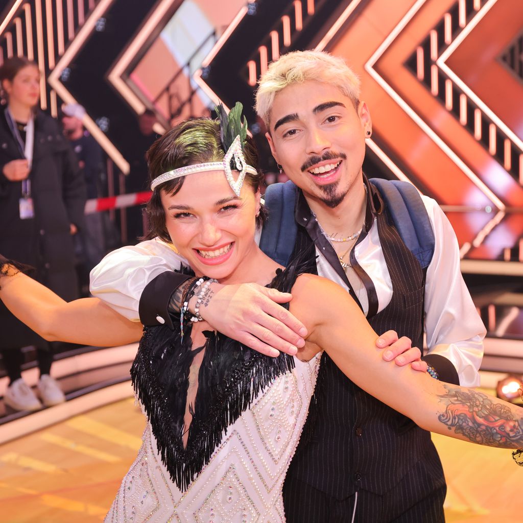 Tony Bauer mit seiner Tanzpartnerin Anastasia Stan