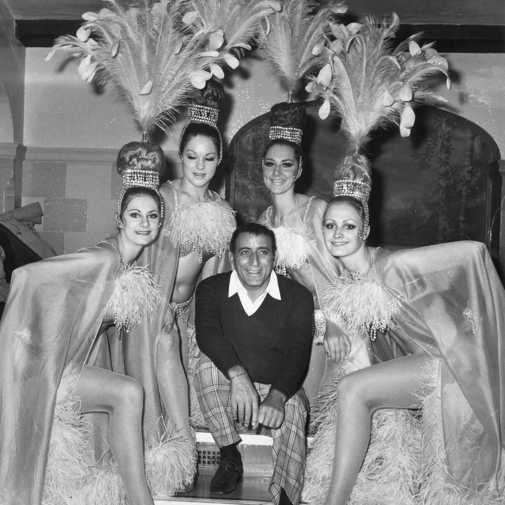 Tony Bennett bei einer Show im Londoner Palladium, 1970