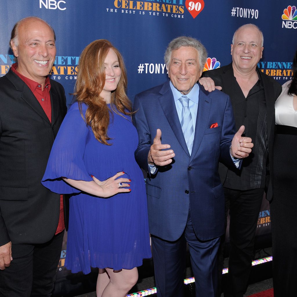 Tony Bennett mit seinen Kindern Danny, Antonia, Dae und Joanna
