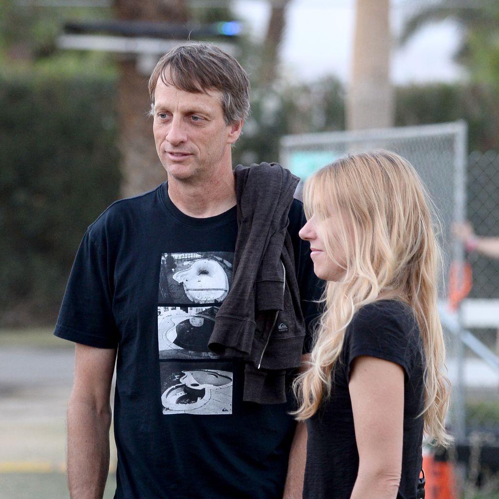 Tony Hawk und Cathy Goodman 2014 beim Coachella-Festival