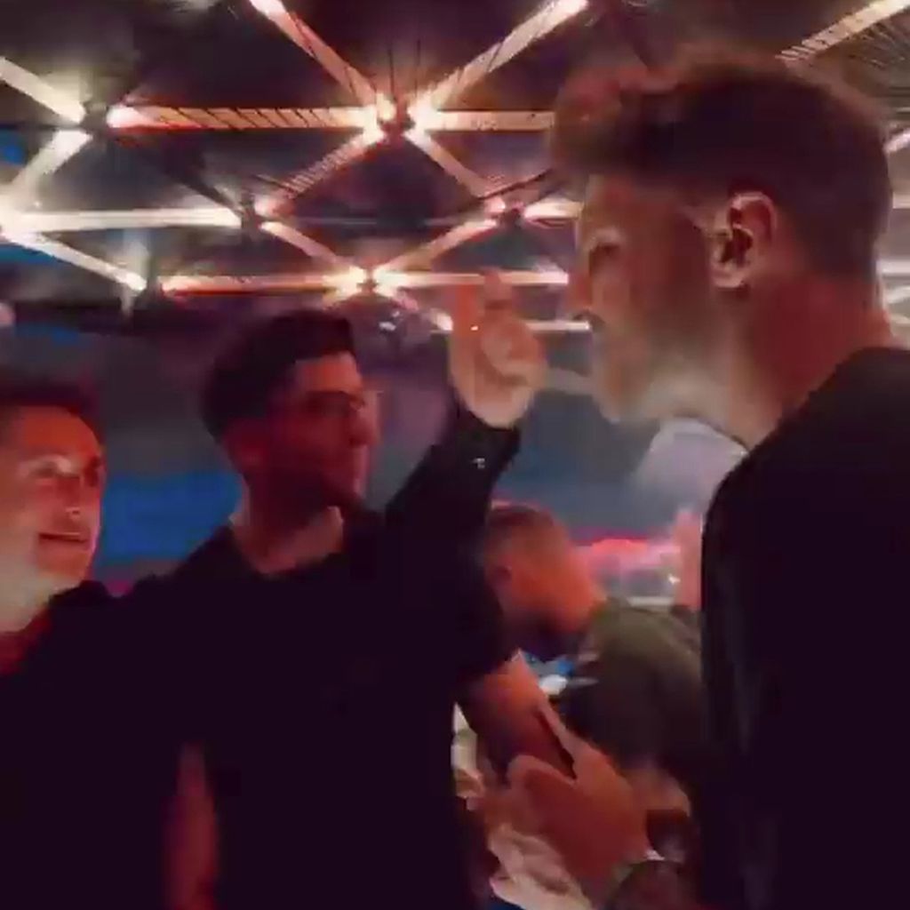 Tony Lübke, Julian Dannemann und Dominik Bobinger im Club