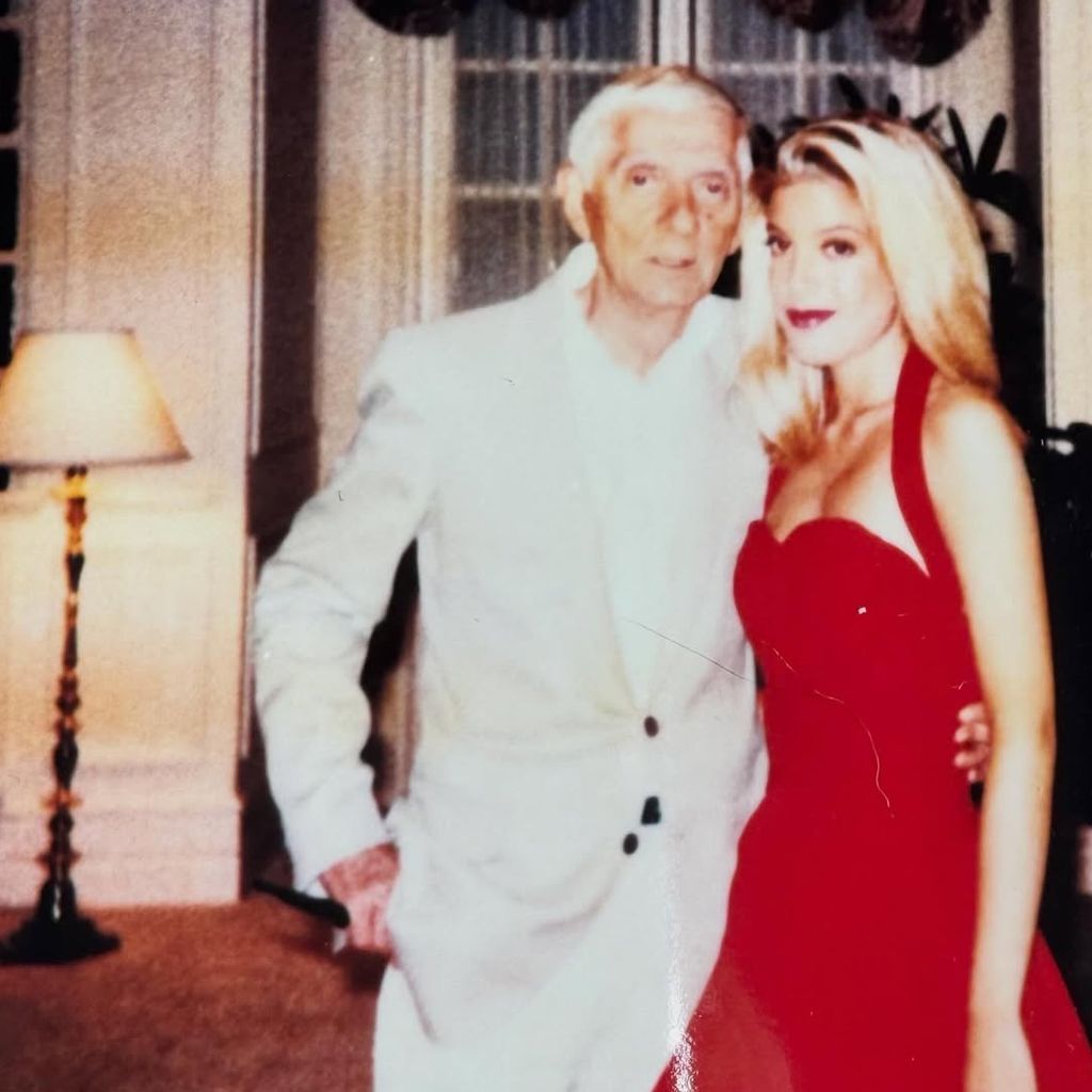 Tori Spelling mit Vater Aaron Spelling
