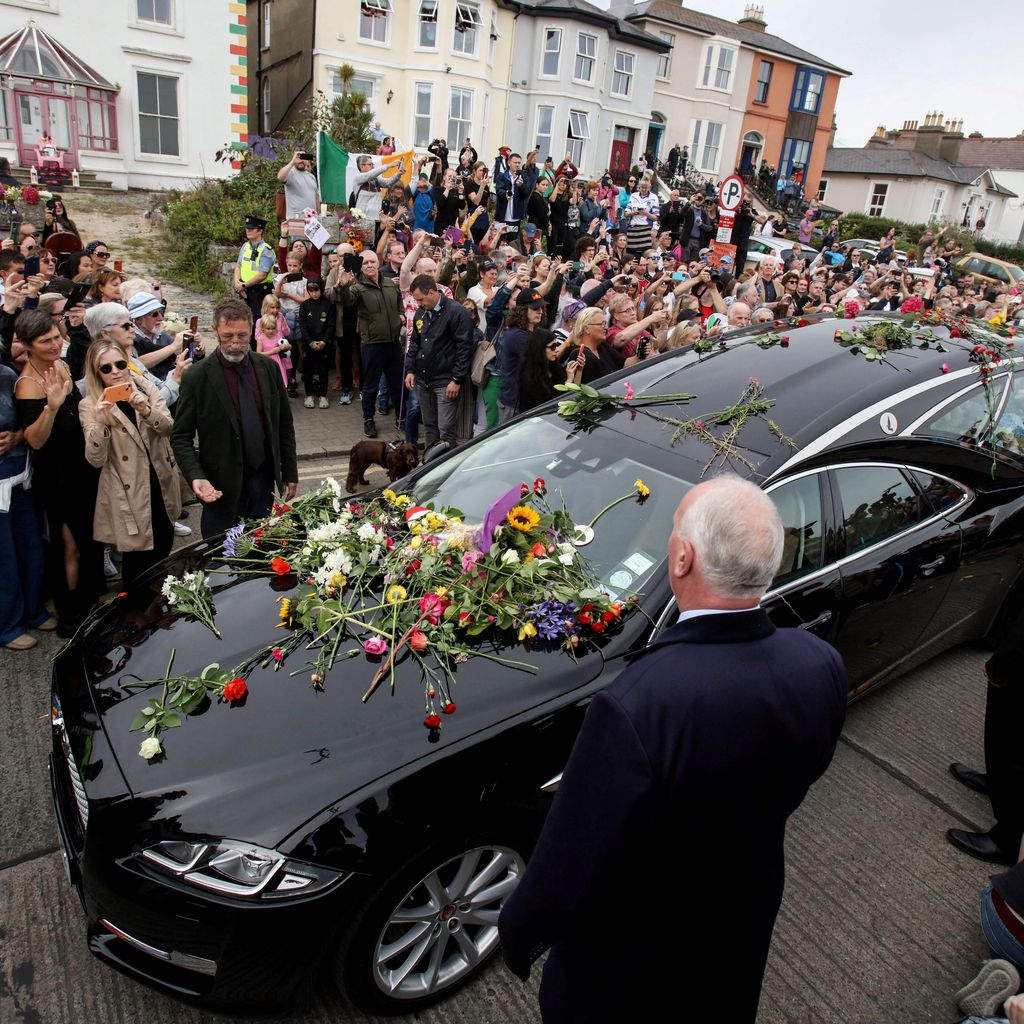 Trauerzug für Sinéad O'Connor in Bray im August 2023