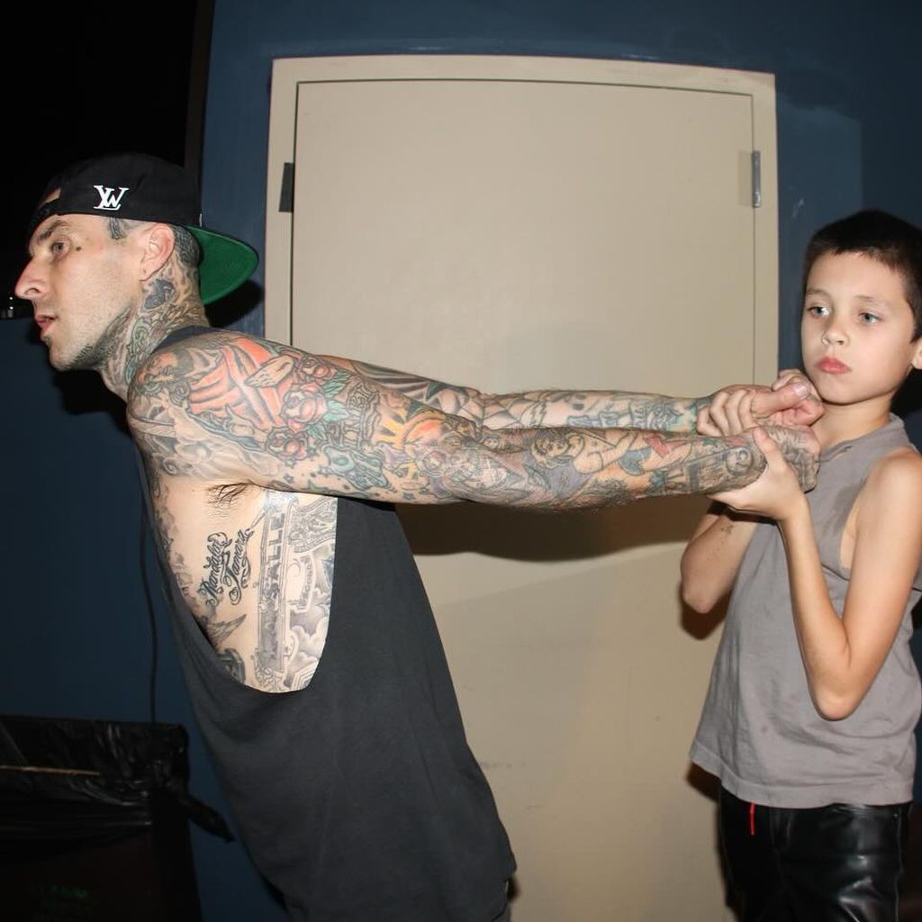 Travis Barker und Landon Barker