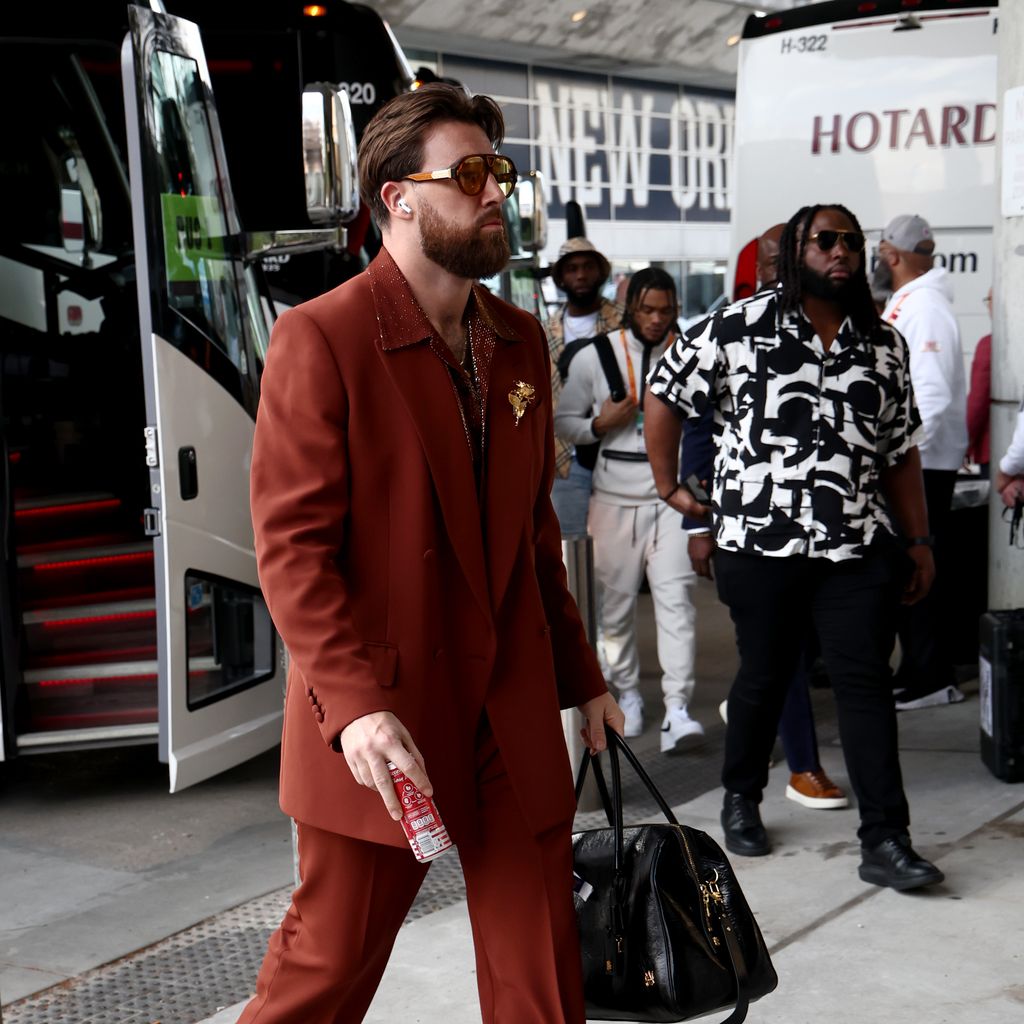 Travis Kelce vor dem Super Bowl, Februar 2025