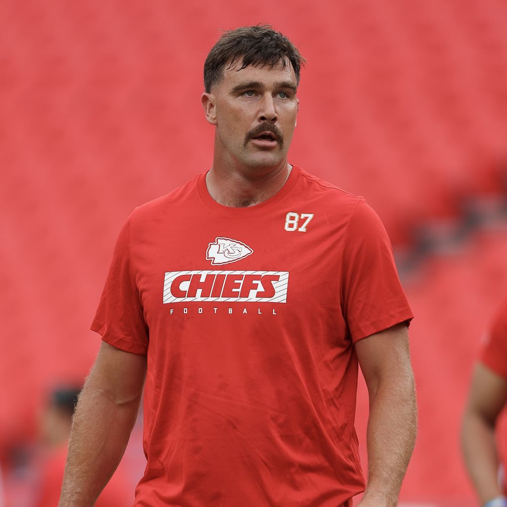 Travis Kelce beim Footballtraining im August 2024