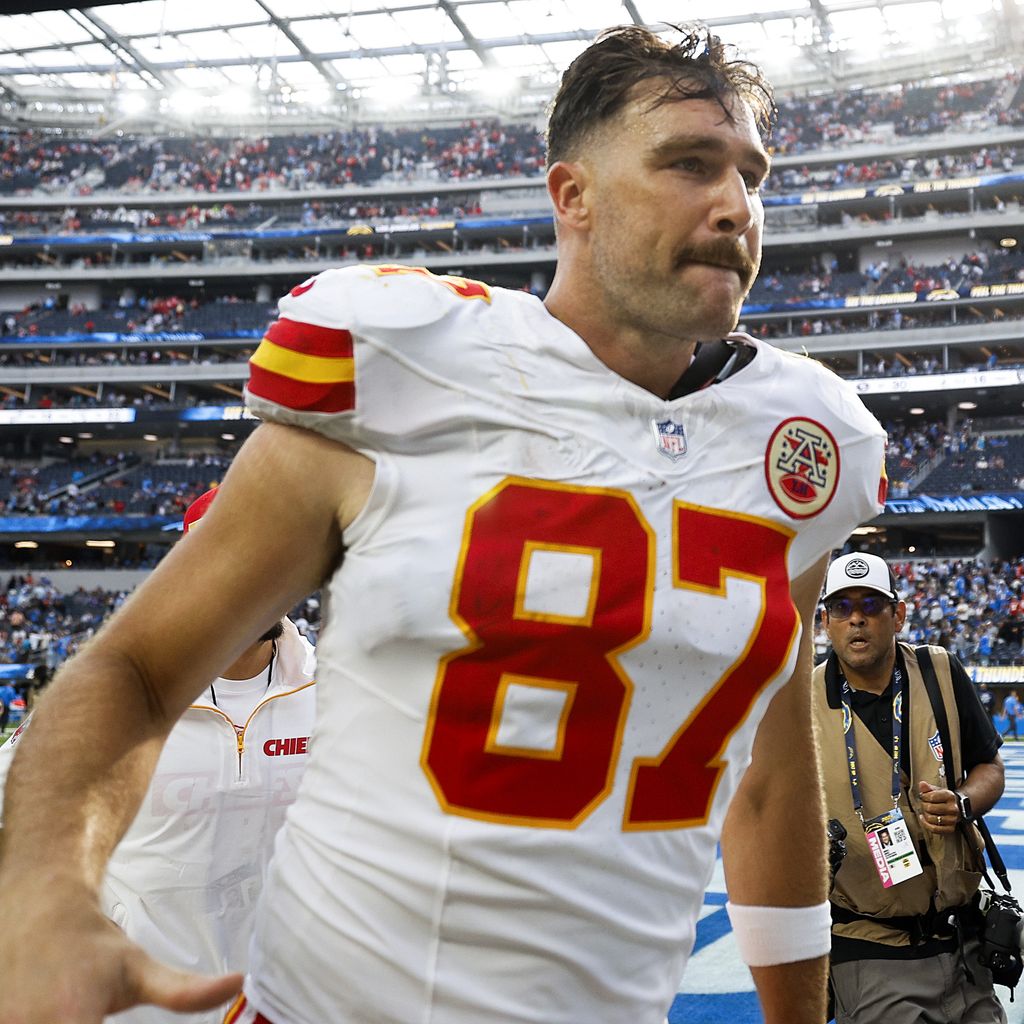 Travis Kelce im SoFi Stadium in Los Angeles, September 2024
