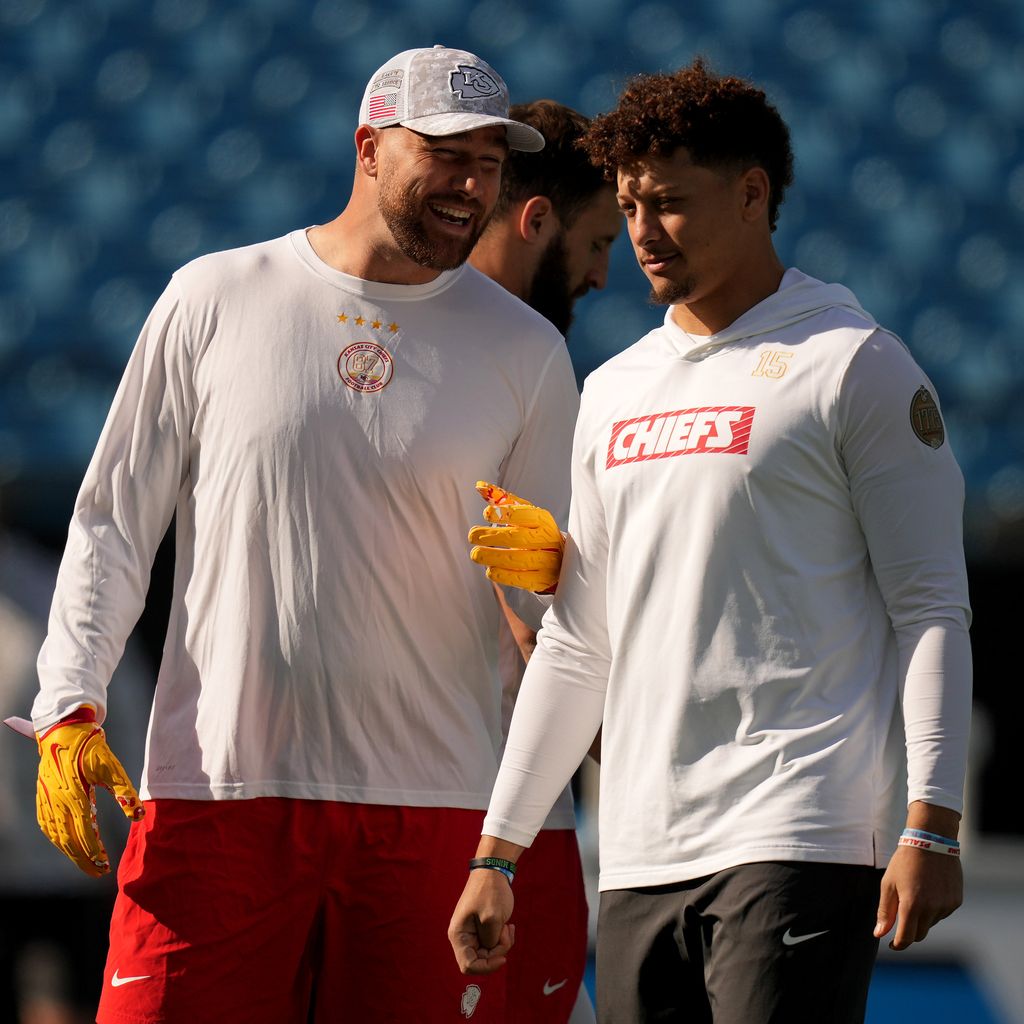 Travis Kelce und Patrick Mahomes, November 2024