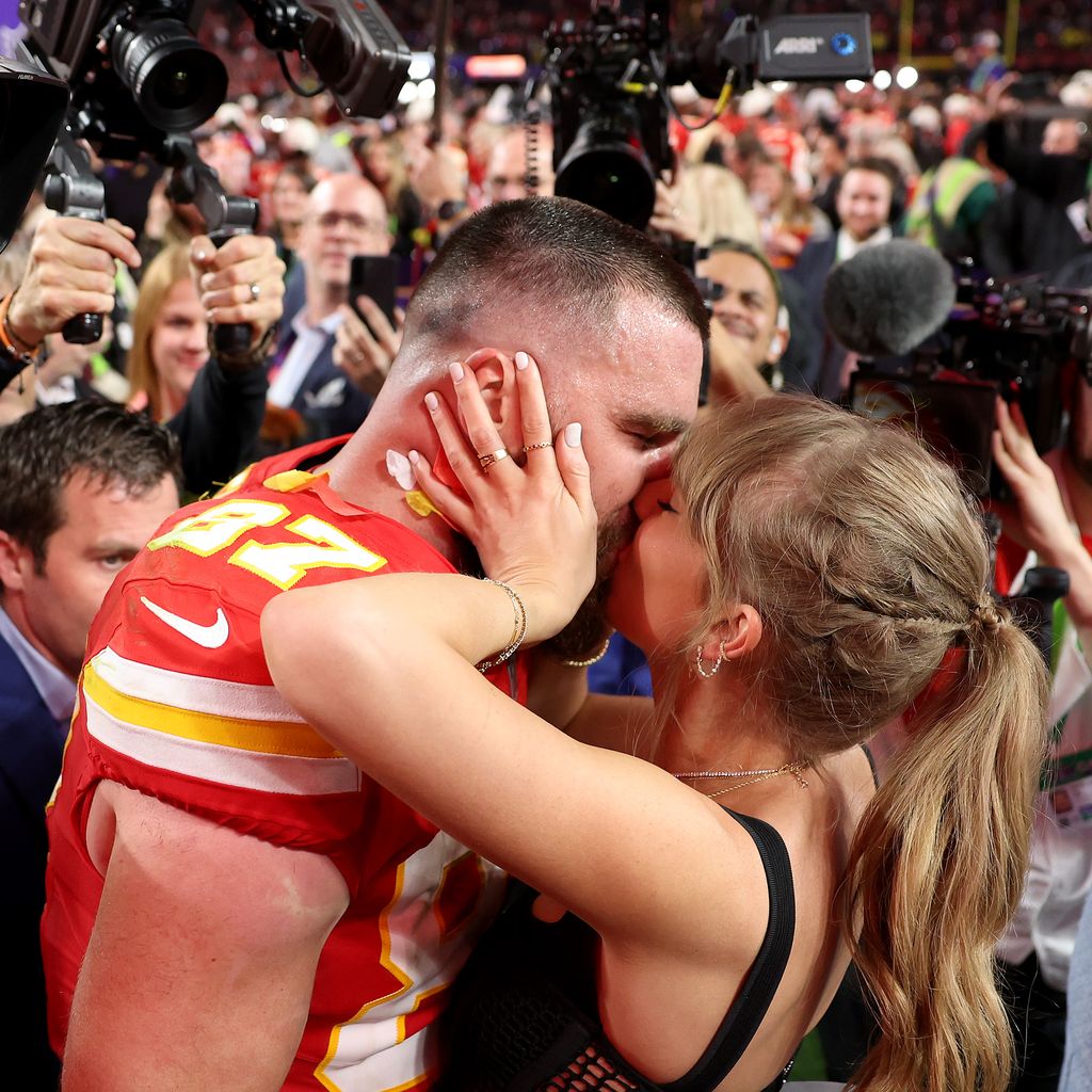 Travis Kelce und Taylor Swift, Februar 2024