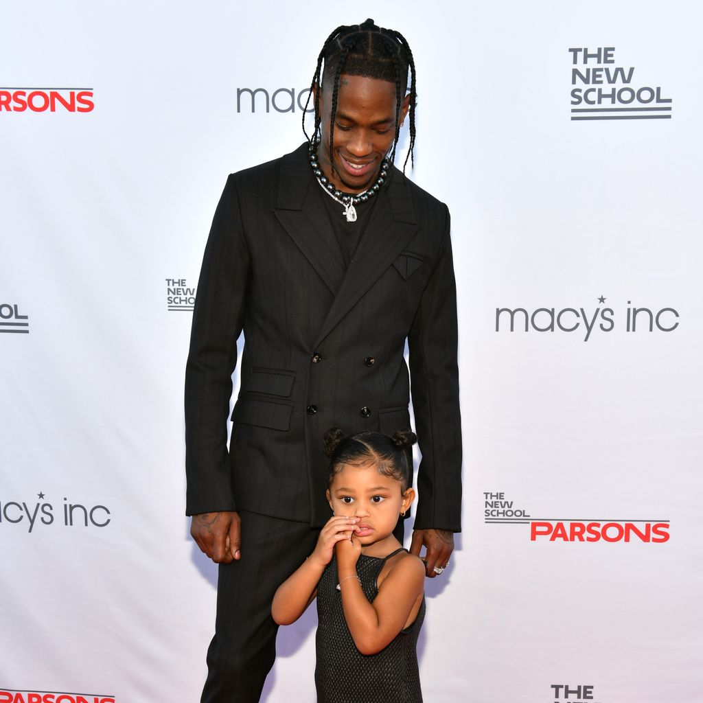 Travis Scott mit seiner Tochter Stormi Webster, Juni 2021