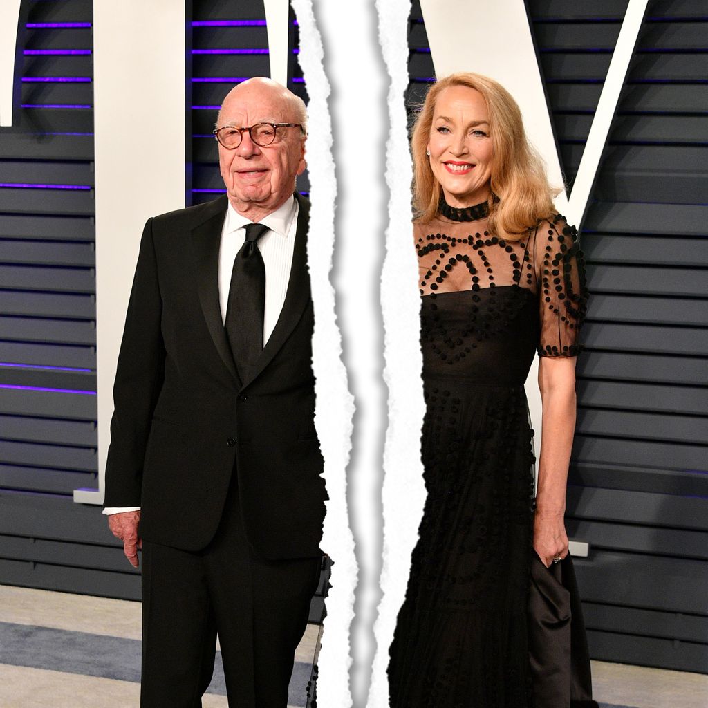 Rupert Murdoch und Jerry Hall
