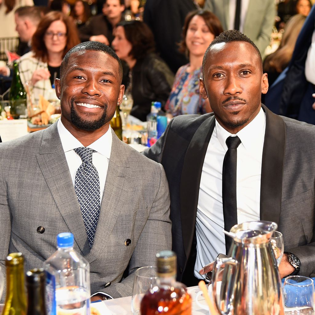 Trevante Rhodes und Mahershala Ali (v.l.) bei den Film Independent Spirit Awards 2017