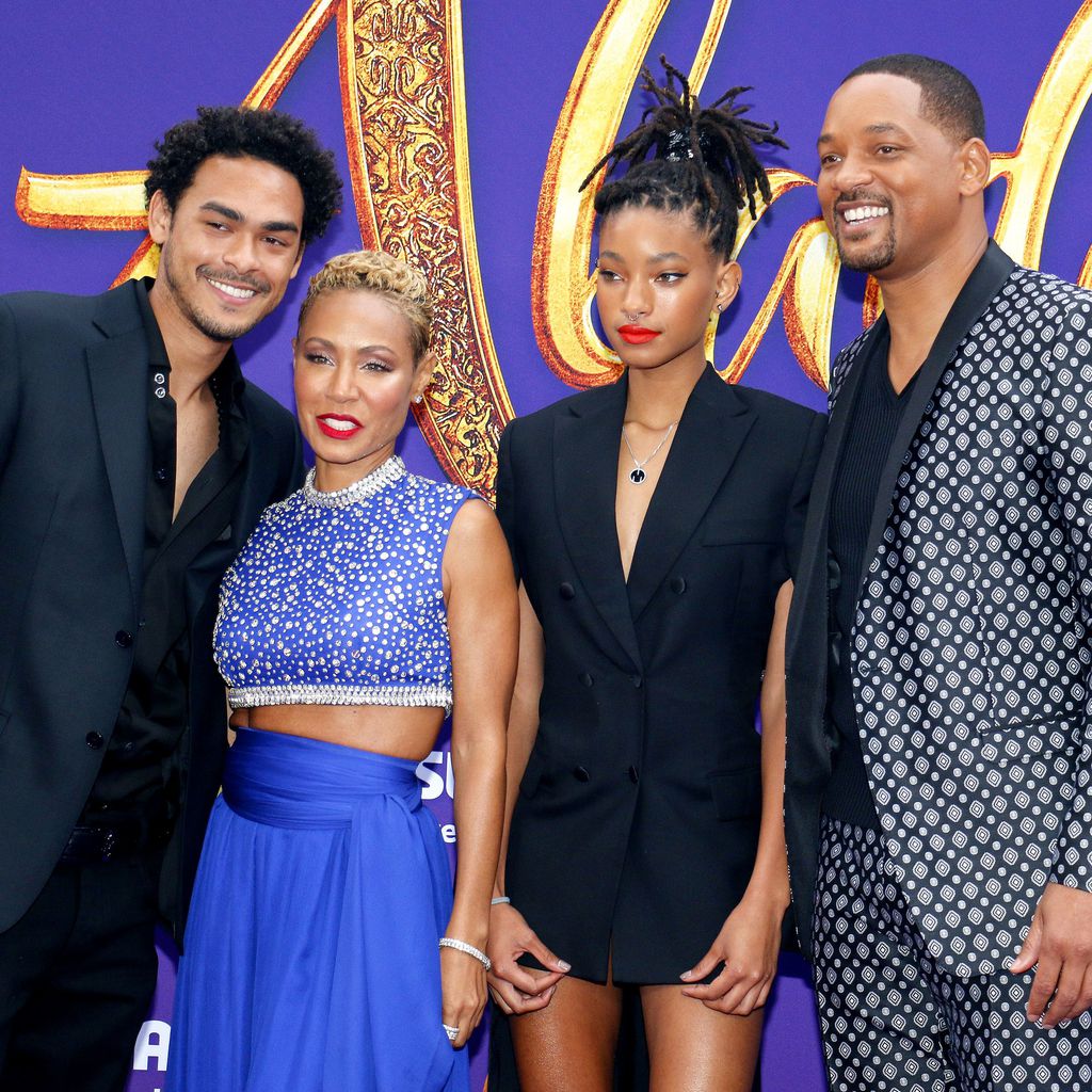 Trey Smith, Jada Pinkett Smith, Willow Smith und Will Smith