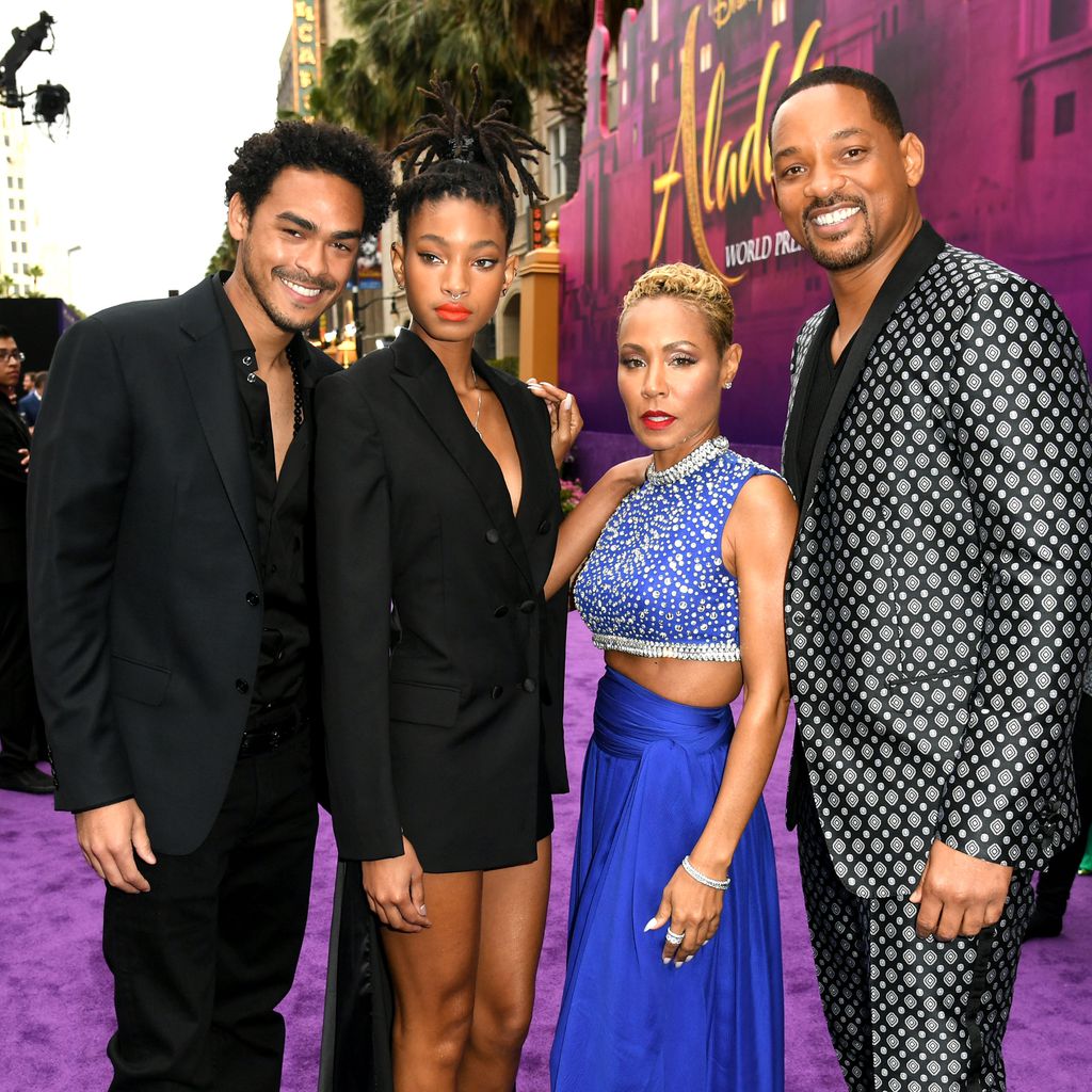 Trey Smith, Willow Smith, Jada Pinkett Smith und Will Smith im Mai 2019
