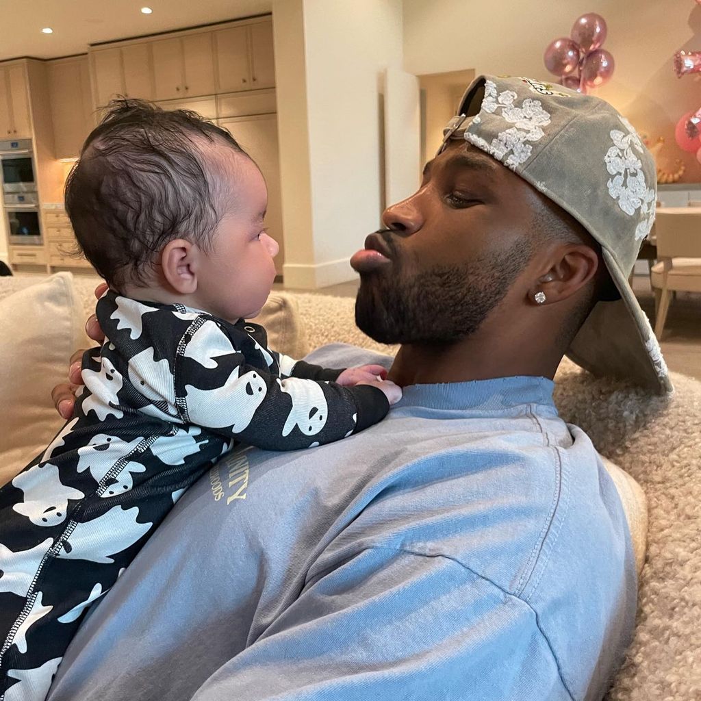 Tristan Thompson mit seinem Kind