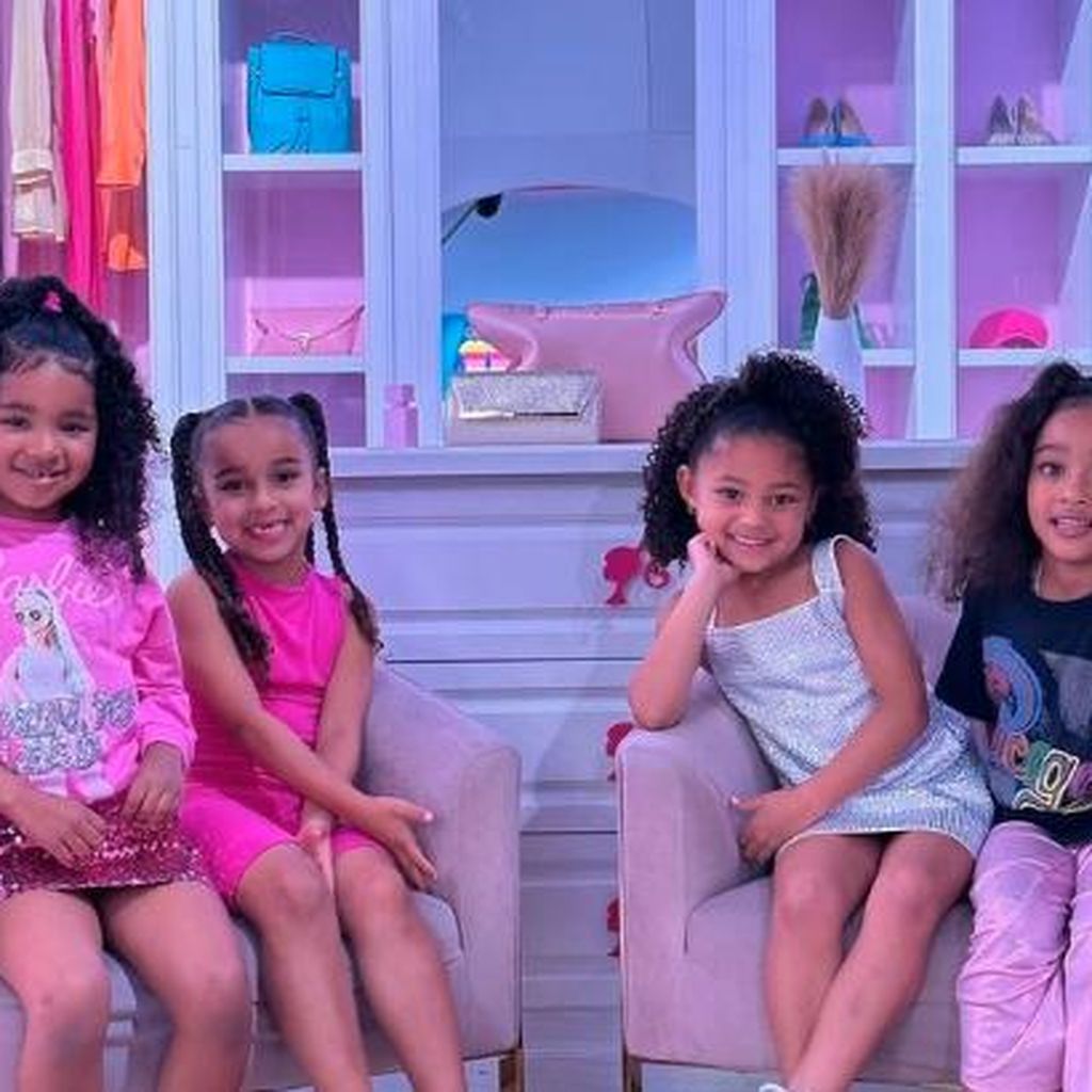True Thompson, Dream Kardashian, Stormi Webster und Chicago West