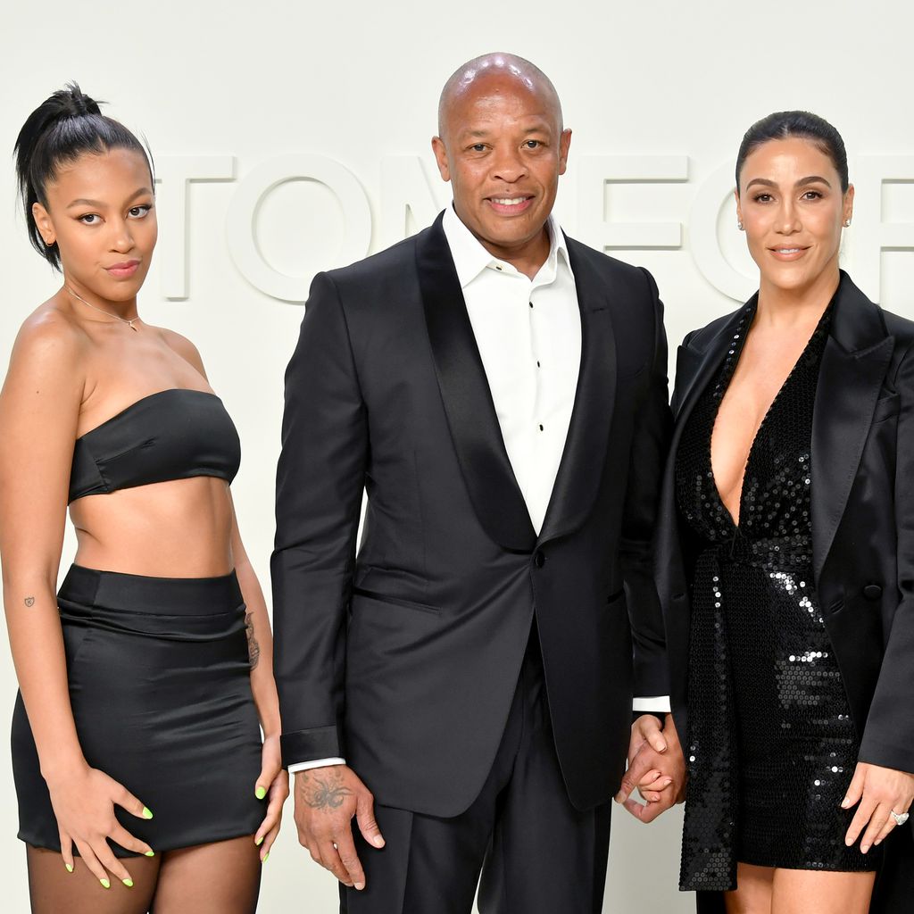 Truly Young, Dr. Dre und Nicole Young bei der Tom Ford Aw20 Show 2020