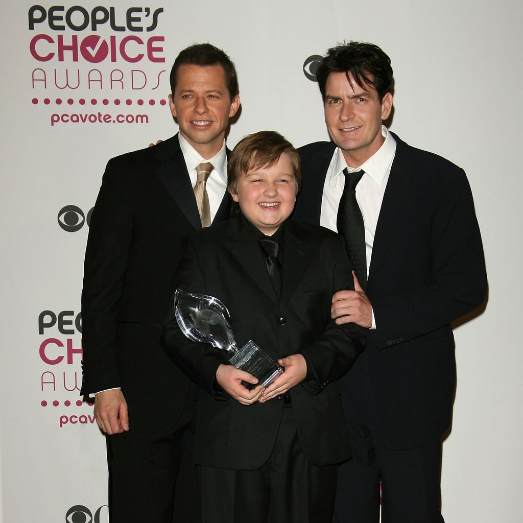 "Two and a Half Men"-Stars Jon Cryer, Angus Turner Jones und Charlie Sheen 2007