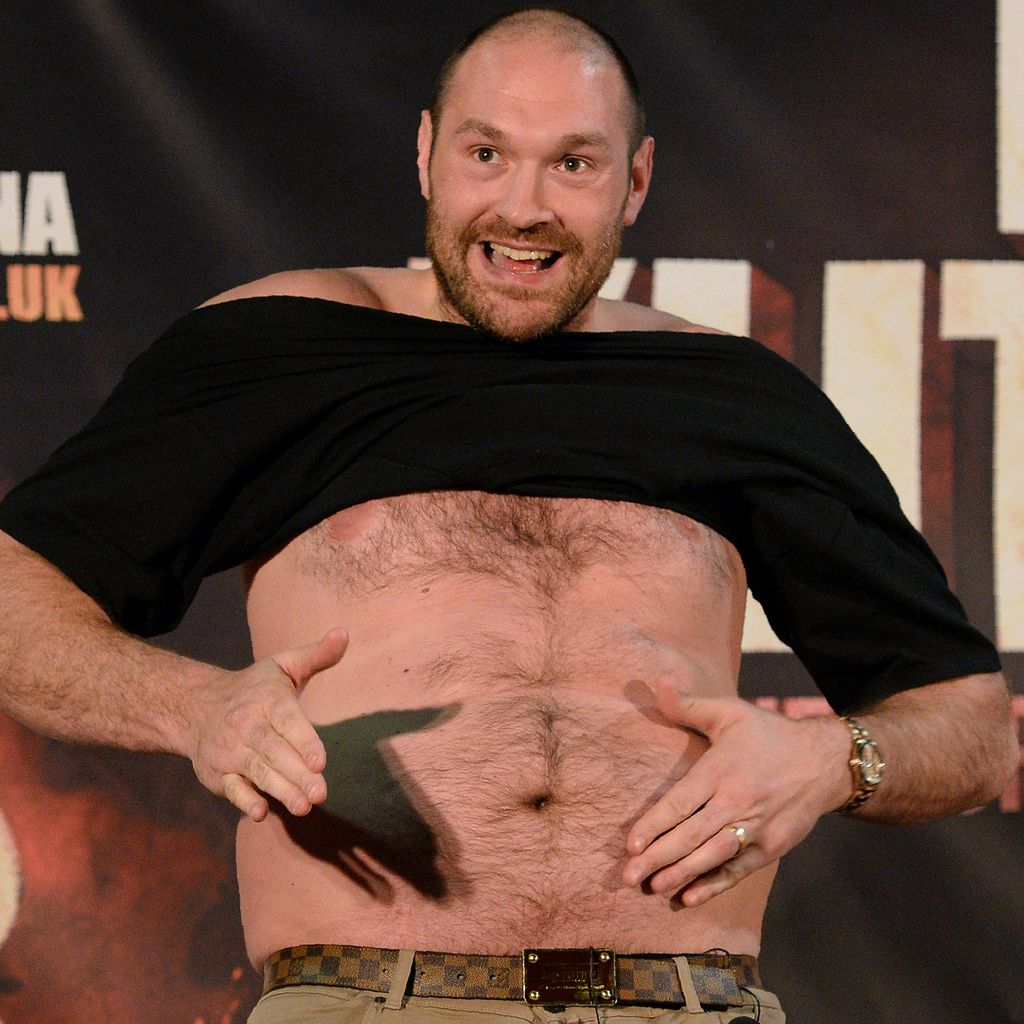 Tyson Fury einer Pressekonferenz im Mai 2016