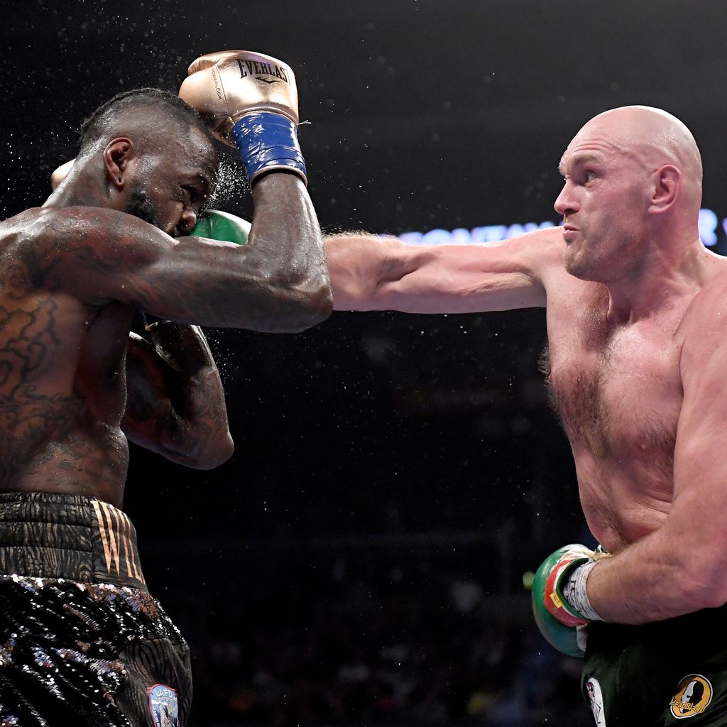 Tyson Fury im Kampf gegen Deontay Wilder im Dezember 2018