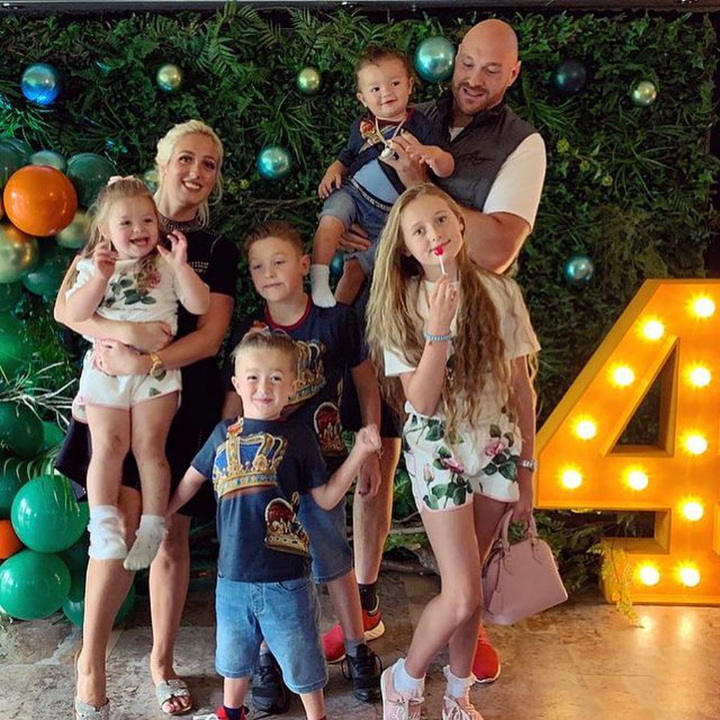 Tyson Fury mit seiner Familie, 2020