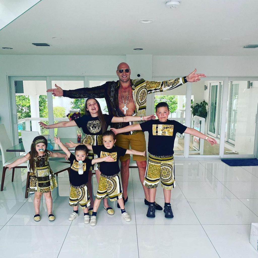 Tyson Fury und seine Kinder im Mai 2021