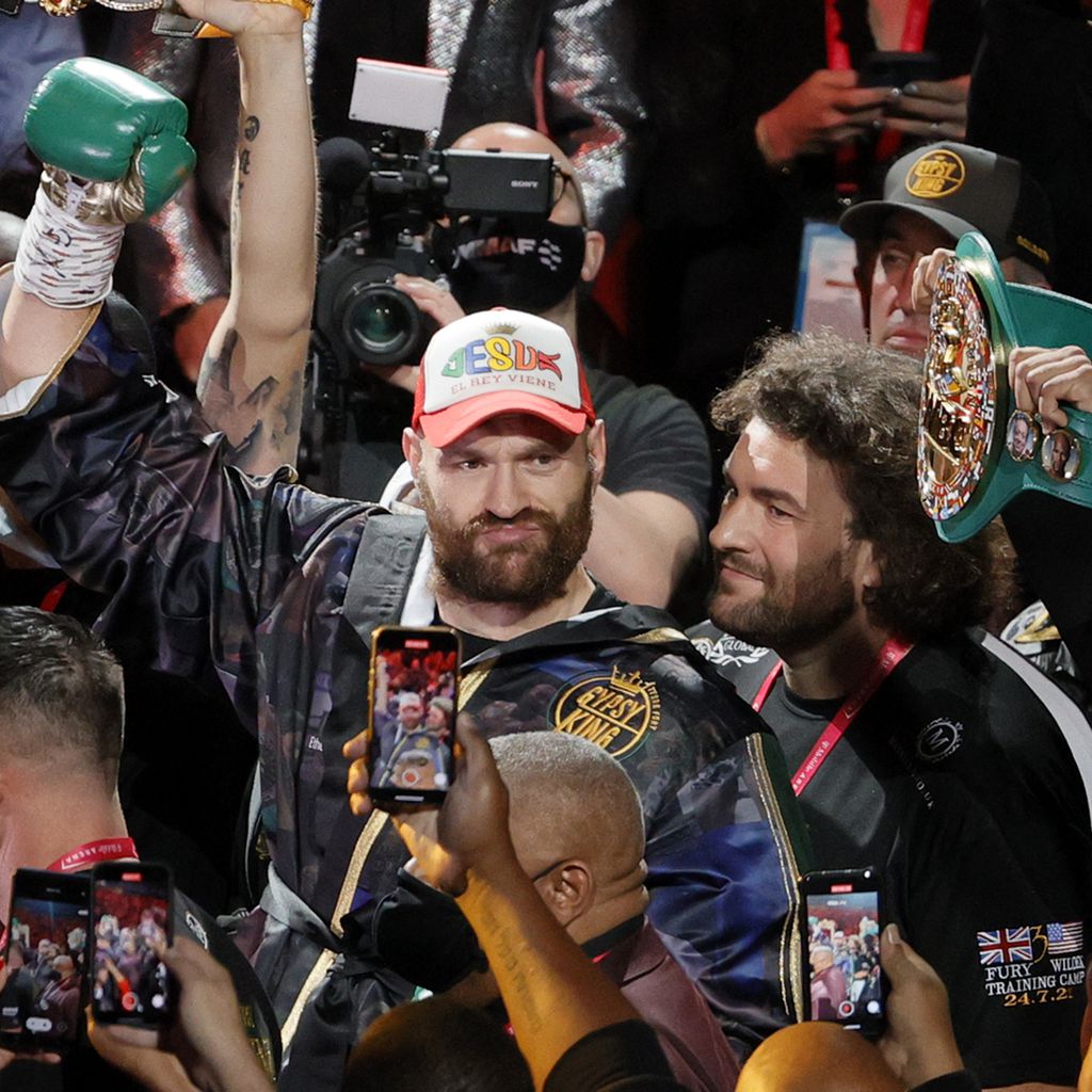 Tyson Fury beim Kampf gegen Deontay Wilder in Las Vegas, Oktober 2021