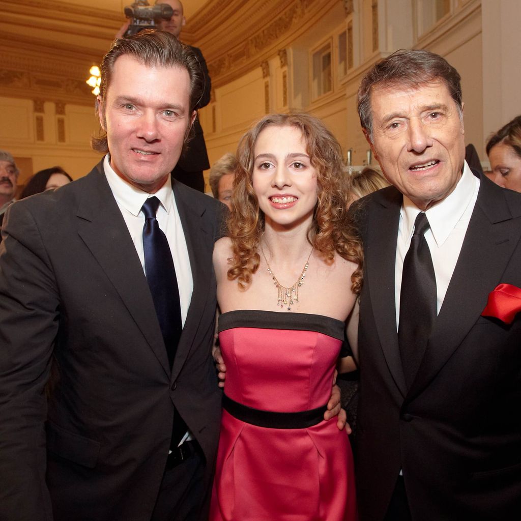 Udo Jürgens mit seinen Kindern John Jürgens und Gloria Burda