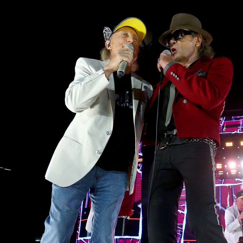 Udo Lindenberg (r.) und Otto Waalkes (l.) bei der "Keine Panik"-Tour in Gelsenkirchen