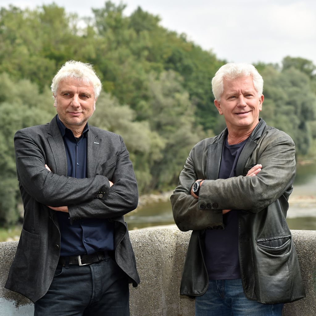 Udo Wachtveitl und Miroslav Nemec am Set der "Tatort"-Folge "Mia san jetz da wo's weh tut"