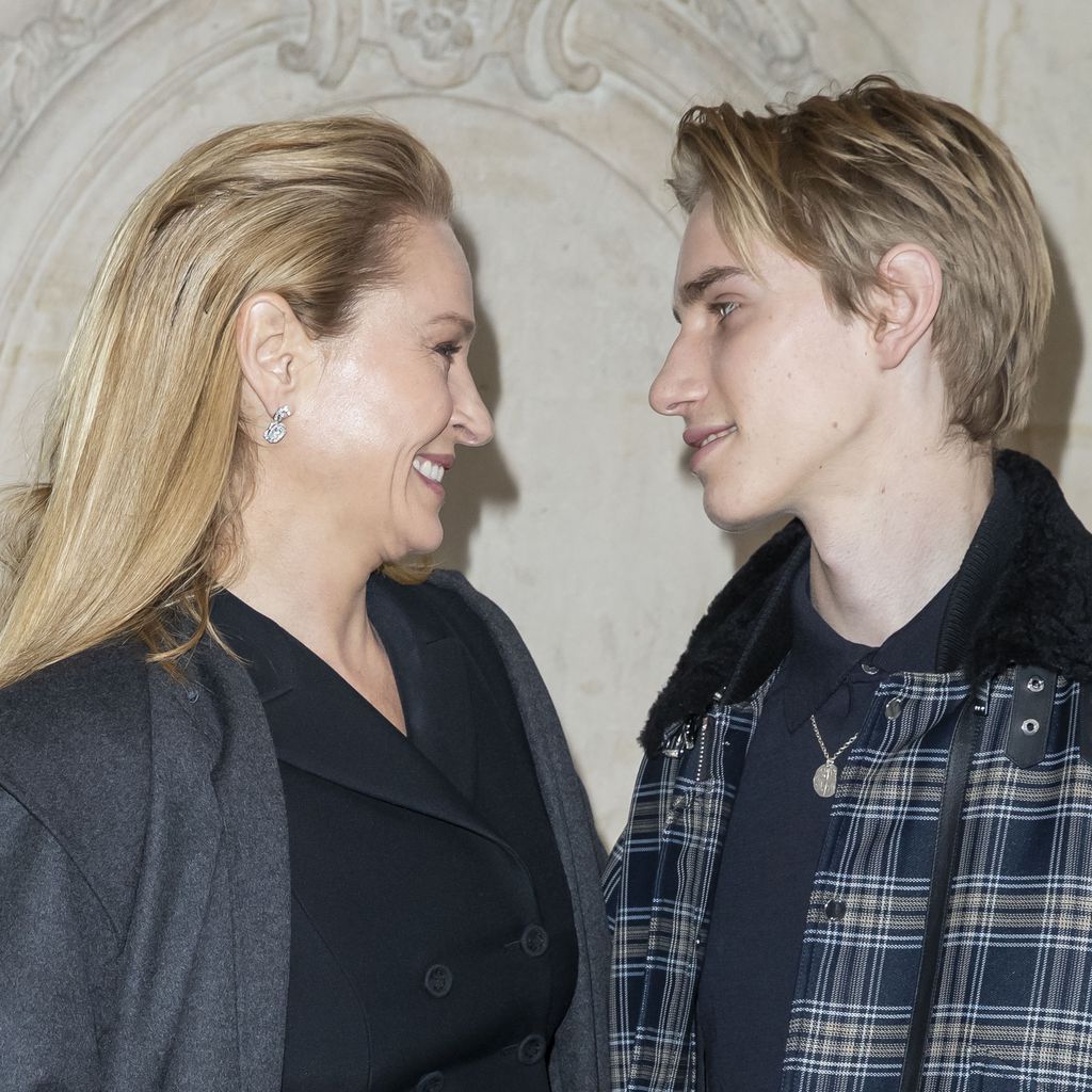 Uma Thurman mit ihrem Sohn Levon