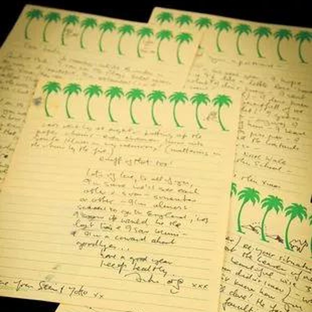 Unveröffentlichter Brief von John Lennon an Cousine Liela Birch vom Januar 1979