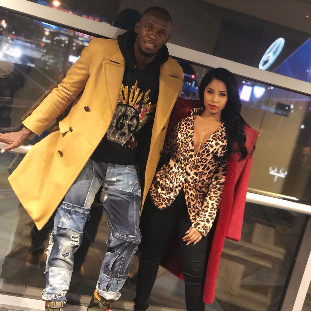 Usain Bolt mit seiner Freundin Kasi Bennett