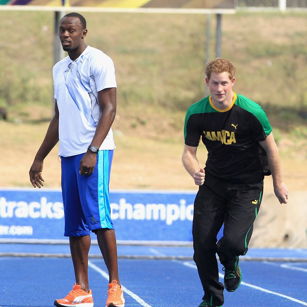 Usain Bolt und Prinz Harry in Jamaica