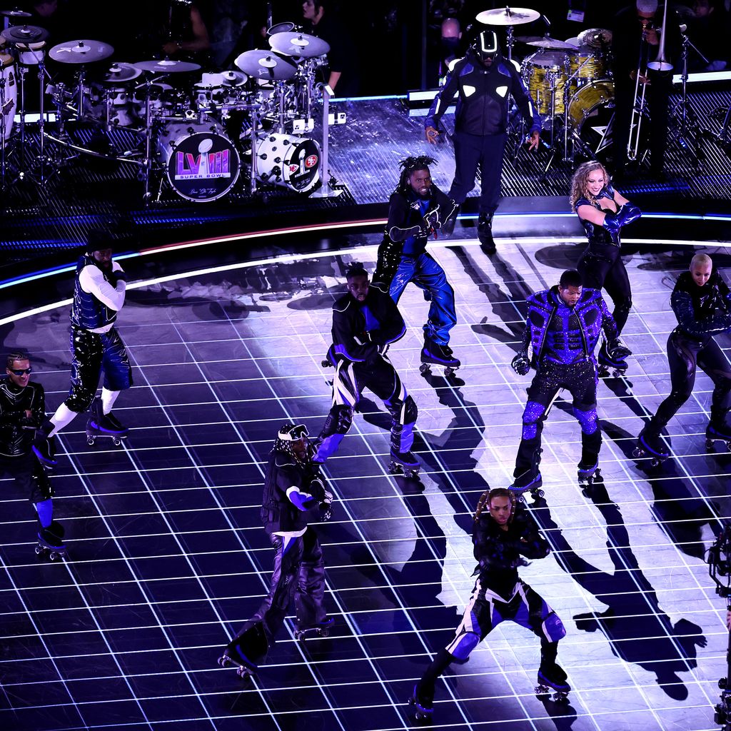 Usher beim Super Bowl 2024