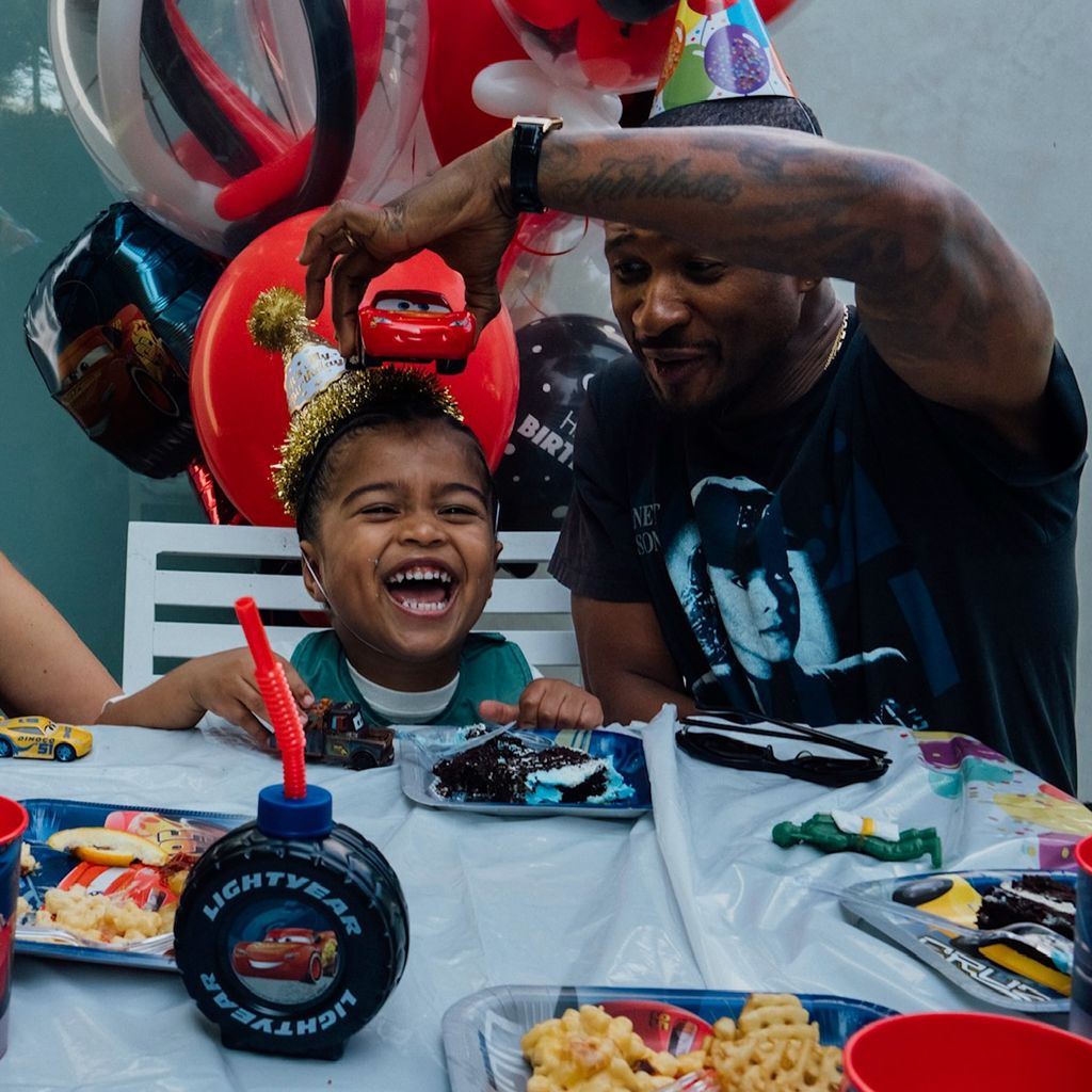 Usher und sein Sohn Sire Castrello Raymond, September 2024