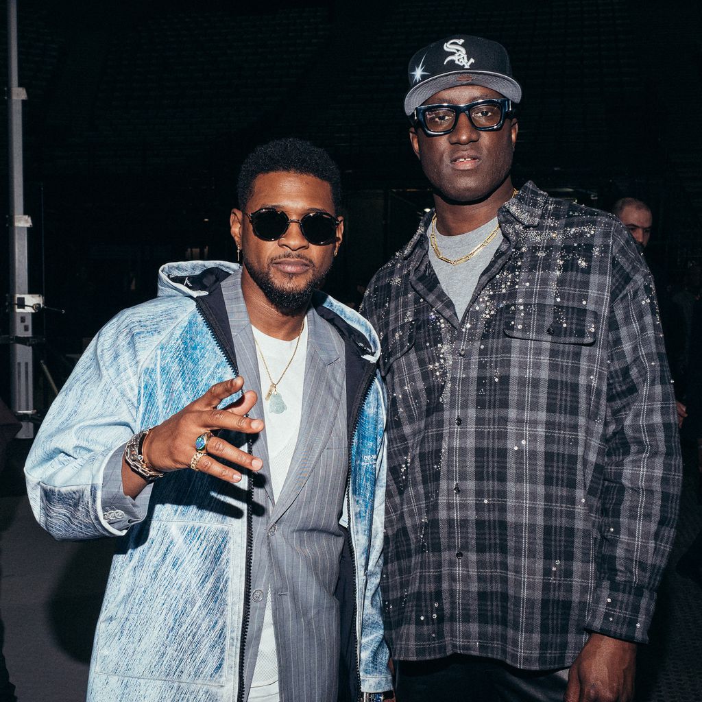Usher und Virgil Abloh in Paris