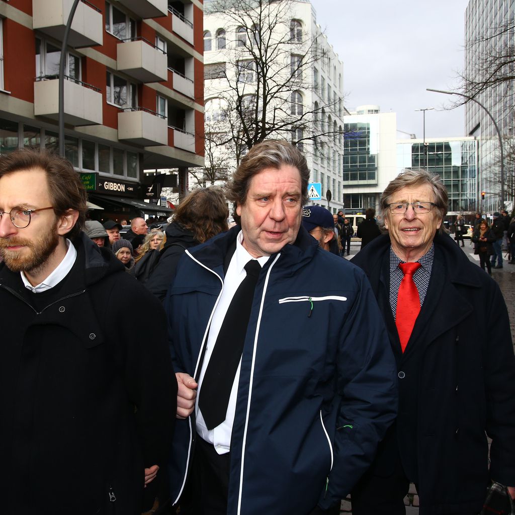 Uwe Rhode bei Jan Fedders Trauerfeier