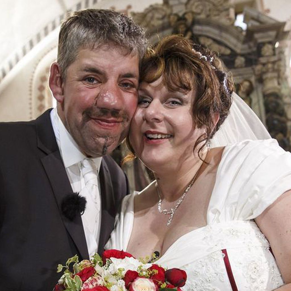 Uwe und Iris Abel bei ihrer Hochzeit im Jahr 2013