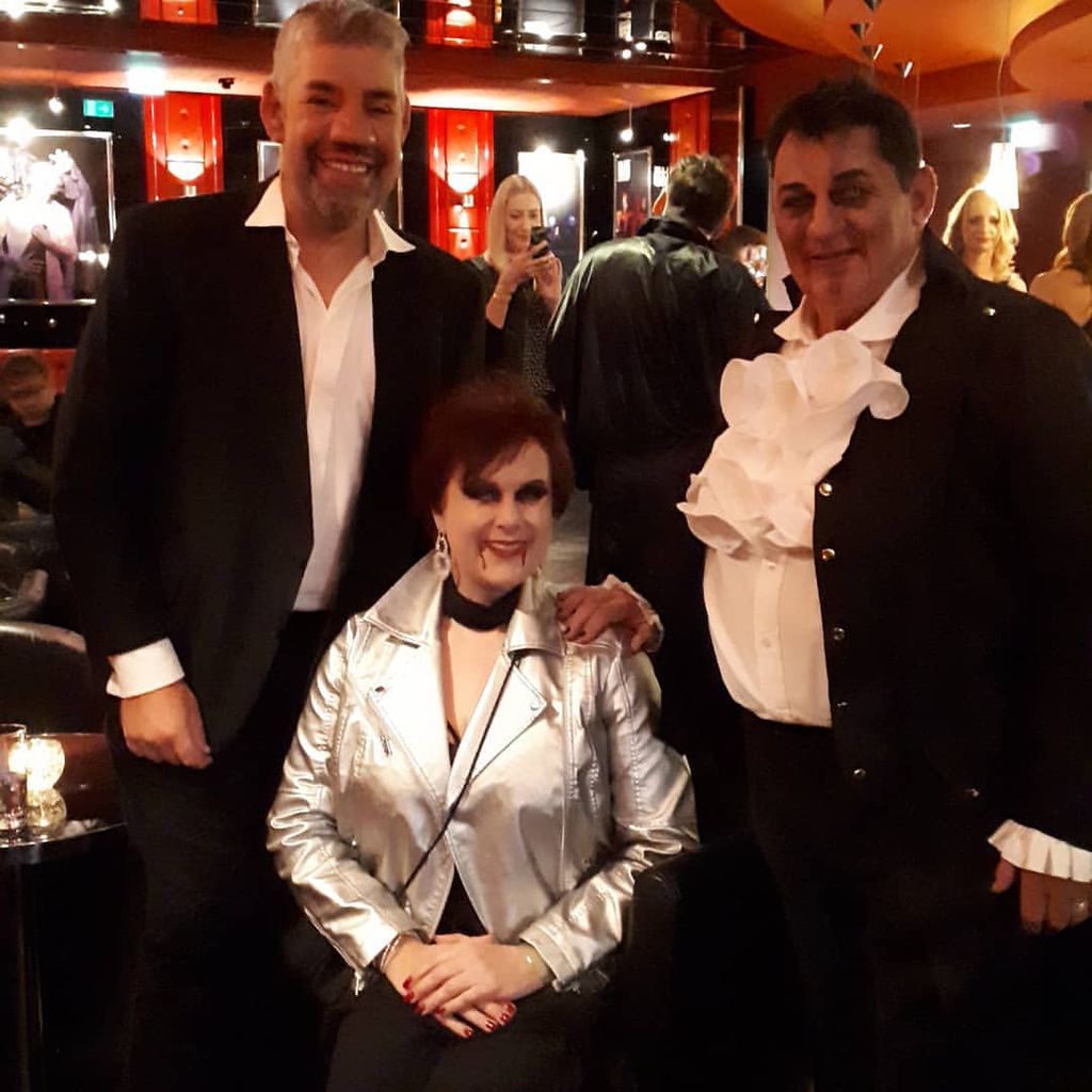 Uwe und Iris Abel mit Heinz Hoenig