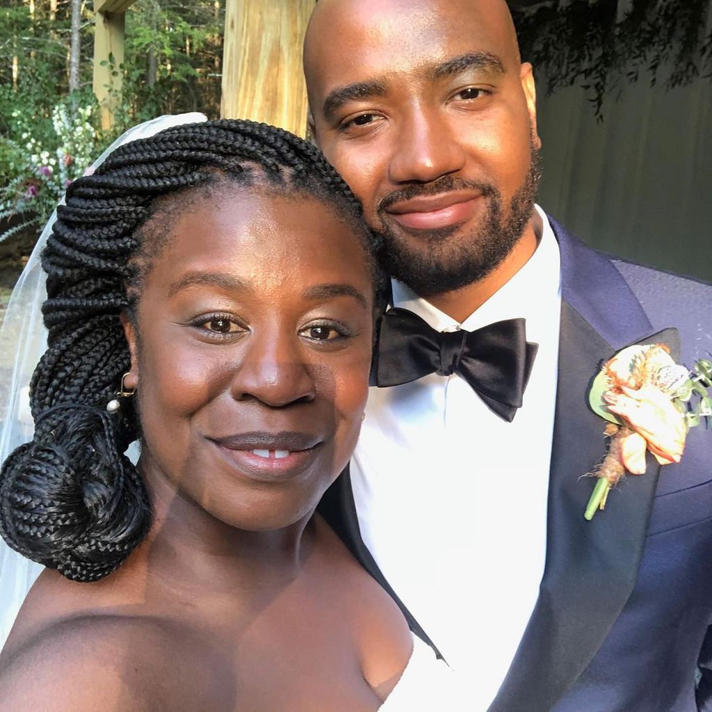Uzo Aduba und Robert Sweeting bei ihrer Hochzeit