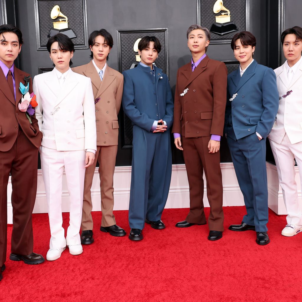 BTS-Stars V, Suga, Jin, Jungkook, RM, Jimin and J-Hope, April 2022