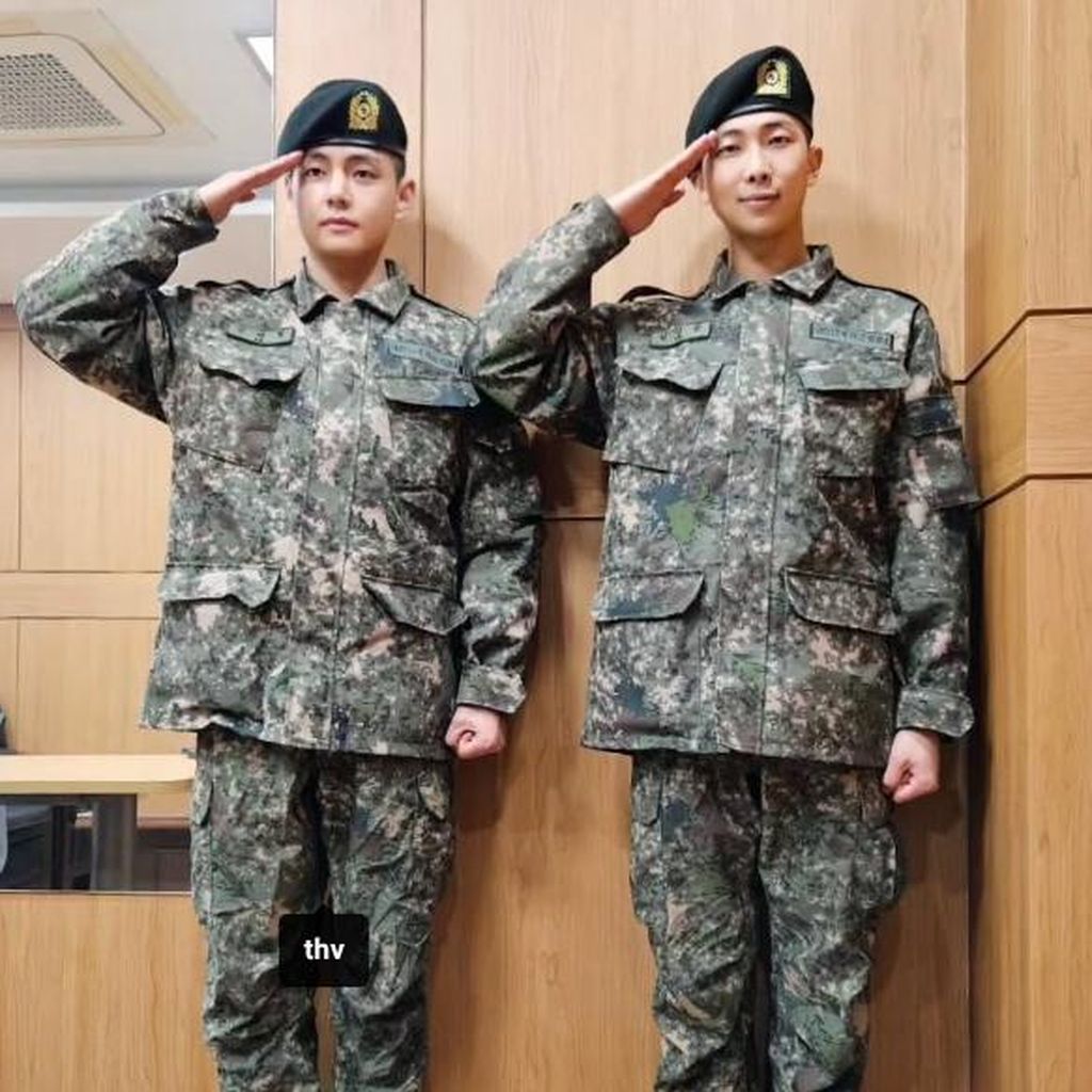 V und RM von BTS, Januar 2024