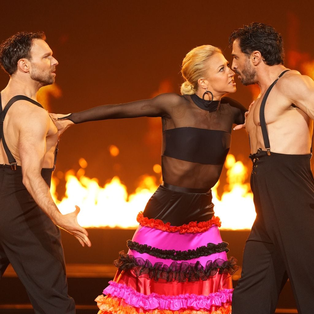Vadim Garbuzov, Kathrin Menzinger und Jan Kittmann bei "Let's Dance", Show 10