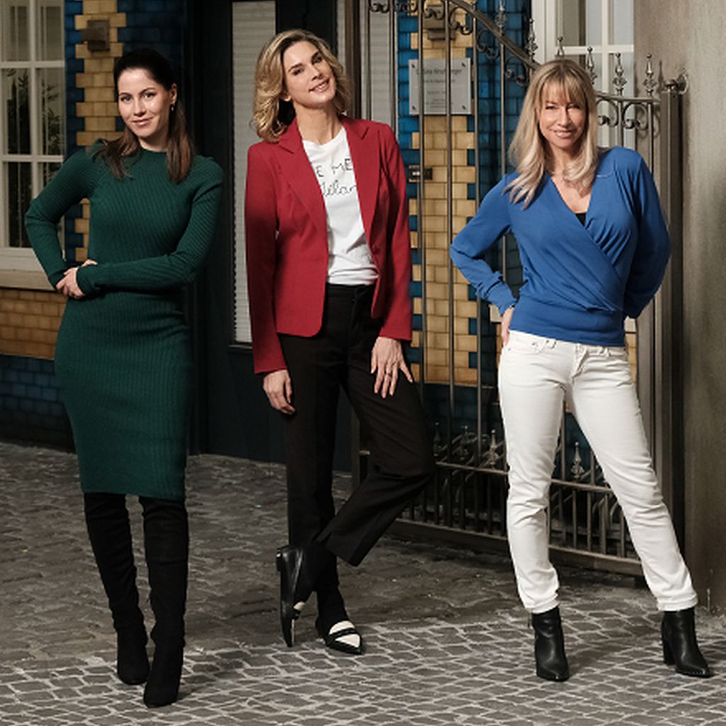 Valea Scalabrino, Claudelle Deckert und Isabell Hertel bei "Unter uns"