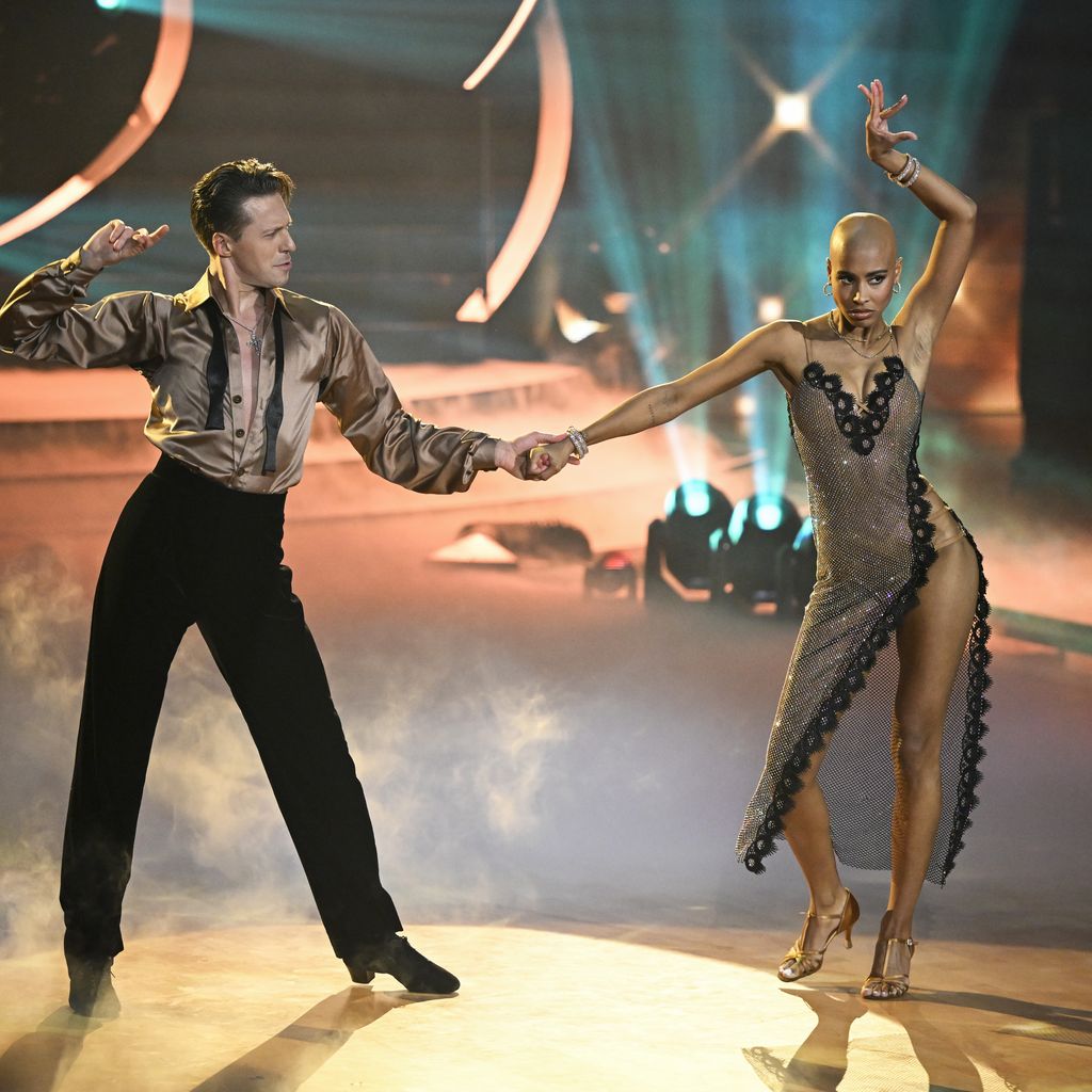 Valentin Lusin und Sharon Battiste bei "Let's Dance" 2023