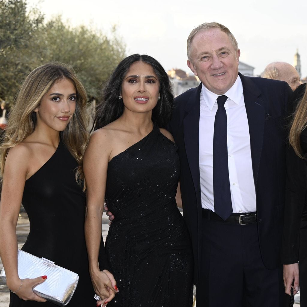 Valentina Paloma Pinault, Salma Hayek, Francois-Henri Pinault und Mathilde Pinault beim Gala-Dinner in Venedig, 2026